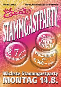 Stammgastparty@Villa Cabrio