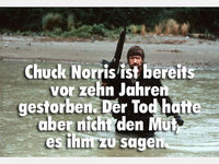 Sogar der Tod sieht unter seinem Bett nach ob Chuck Norris darunter liegt