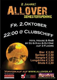 2 Jahre Allover - Semesteropening