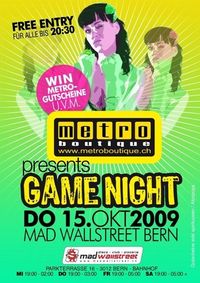 Game Night@Mad Wallstreet - Bern