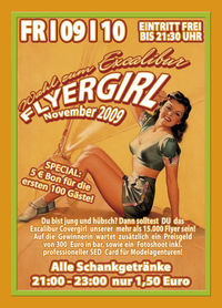 Wahl zum Excalibur Flyergirl November 2009