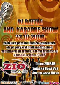 Dj Battle and Karaoke Show@Zio bar