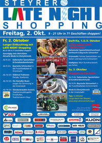 Langer Einkaufstag mit Late Night Shopping