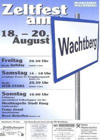 Zeltfest am Wachtberg@Wachtberg