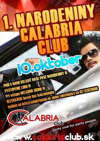 1. Narodeniny Calabria Clubu@Calabria Club