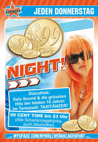 99 Cent Night@Bollwerk Klagenfurt