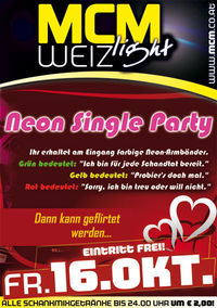 Neon Single Party@MCM Weiz light