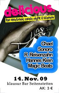 delicious.  - the electronic music night @ klausur@klausur Bar