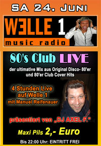 Welle 1 80's Club Live@Ballhaus Freilassing