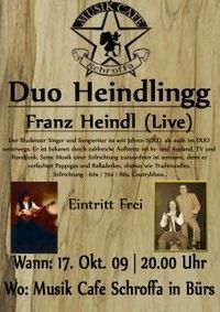  Duo Heindlingg live  @Musik Cafe Schroffa