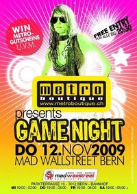 Game Night@Mad Wallstreet - Bern