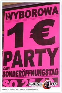 1€ Party@Wyborowa