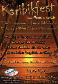 Karibikfest 2006 - Probebeleuchtung@Café Konditorei Mundl