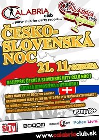 Československá Noc@Calabria Club