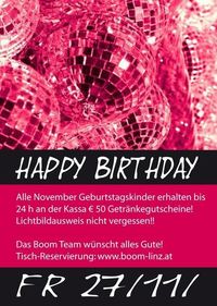 Happy Birthday!@Boom Linz