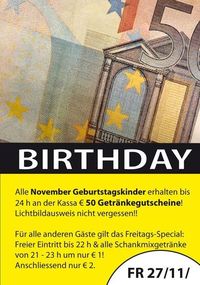 Birthdayparty November@Lava Lounge Linz