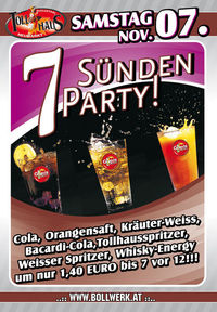 7 Sünden Party!@Tollhaus Neumarkt