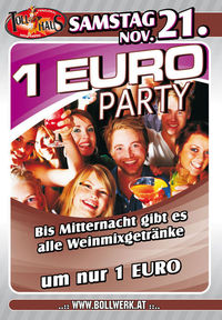 1 Euro Party@Tollhaus Wolfsberg