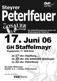 Steyrer Peterlfeuer@GH Staffelmayr