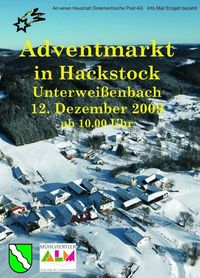 Adventmarkt mit Perchtenlauf@Dorf Hackstock