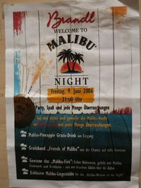 Malibu Night im Brandl@Cafe Bar Brandl