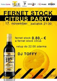 Fernet Stock Citrus Party@T-Club