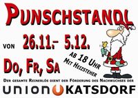 Punschstand Union Katsdorf@Union Katsdorf Sportanlage