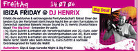 Ibiza Friday @ DJ Hendrix@Musikpark-A1