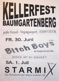 Kellerfest Baumgartenberg@Sandkeller + Open Air