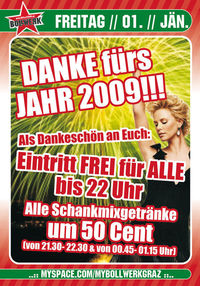 Danke fürs Jahr 2009!@Bollwerk