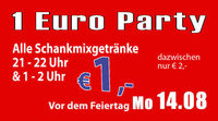 1 €uro Party!@Lava Lounge Linz