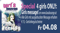 Girls message & 4. Stop Italien