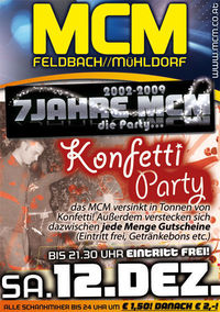 Konfetti Party@MCM  Feldbach
