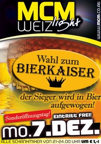 Wahl zum Bierkaiser!@MCM Weiz light