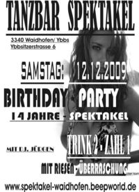 Birthday Party!@Tanzbar Spektakel