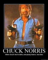 Gruppenavatar von Chuck Norris kann Unter Wasser Grillen