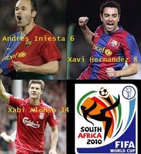 Gruppenavatar von Spanisches Erfolgstrio und zurzeit die BESTEN: Xavi Hernandez, Andres Iniesta, Xabi Alonso