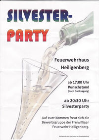 Silvesterparty@Feuerwehrhaus Heiligenberg