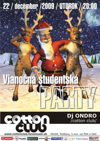 Vianočná Študentská Párty@Cotton Club