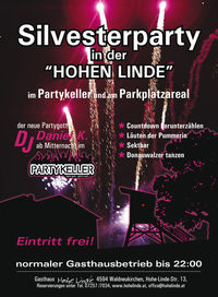 Silvester Spektakel@Gasthaus Hohe Linde