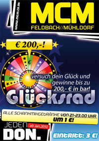 Glücksrad, 200,- Euro gewinnen!@MCM  Feldbach