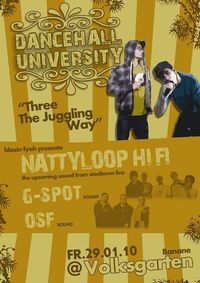 Dancehall University: Three The Juggling Way@Volksgarten Banane