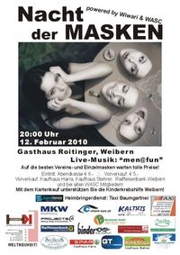 Nacht der Masken@Gasthaus Roitinger