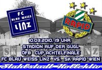 FC Blau-Weiß Linz vs. Rapid Wien@Gugl - Stadion Linz