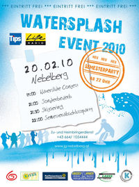 Watersplash Event@Waterslide Areal Nebelberg