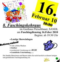 Faschings-Kehraus@Gasthaus Fleischbauer