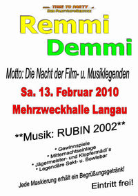 Remmi Demmi@Mehrzweckhalle