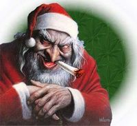 Gruppenavatar von Santa + Joint ist gleich bekiffte Weihnachten lol