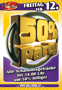 50% Party!@Tollhaus Neumarkt