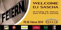 Welcome DJ Sascha